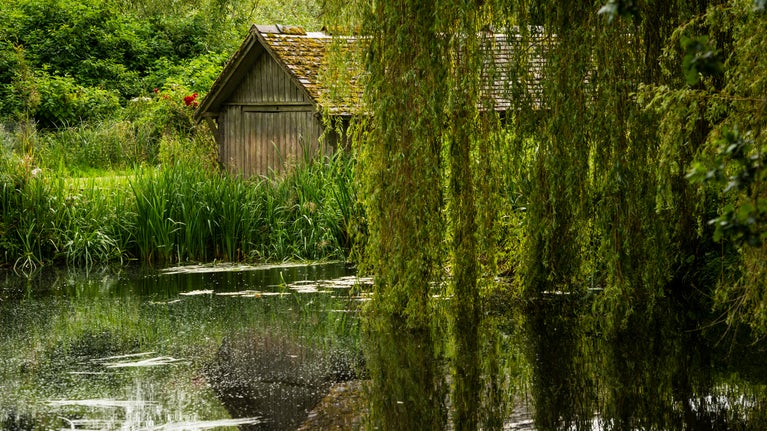 The boathouse at Shugborough Estate, Staffordshire